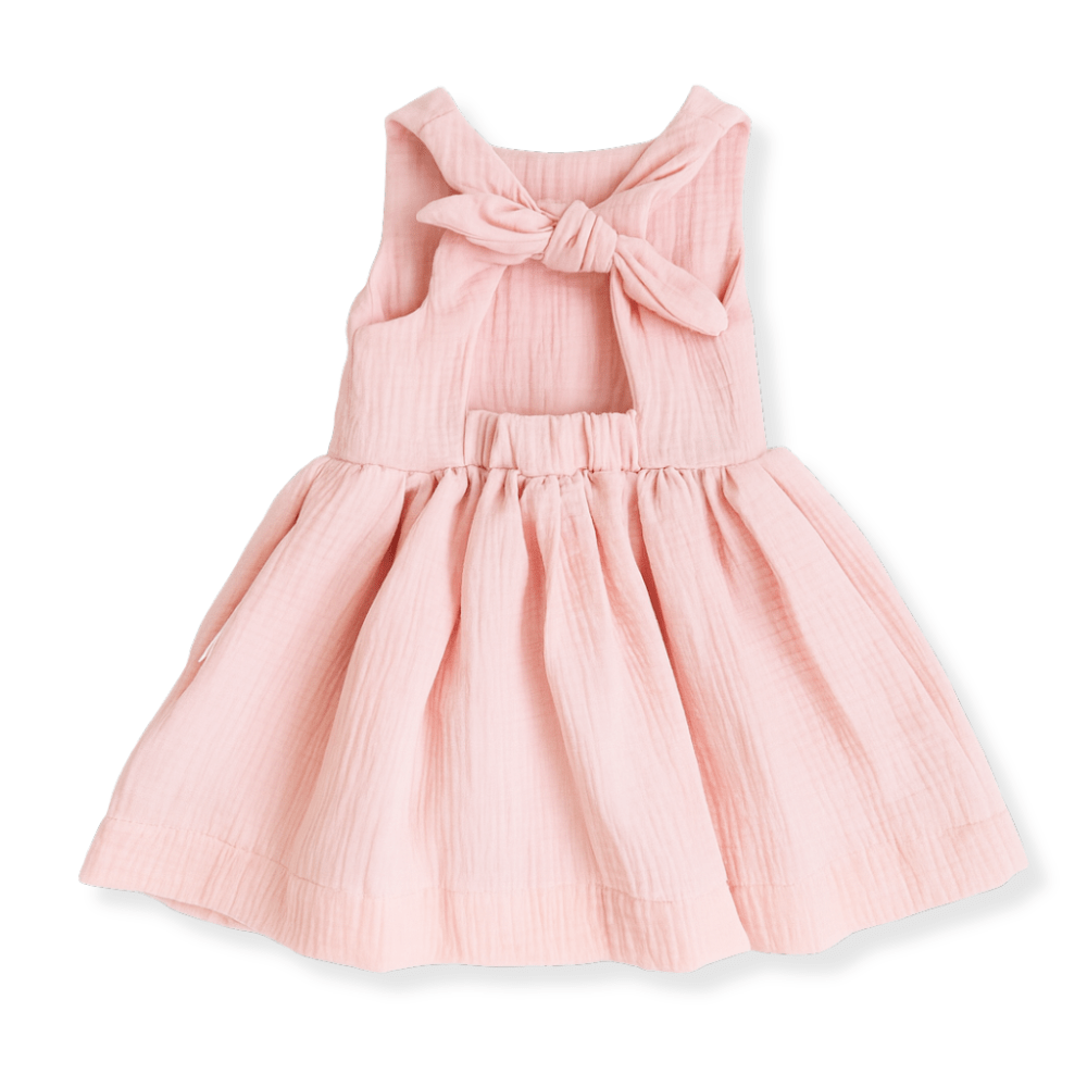 Otroška oblekica blossom, Muslin Powder Pink - PUFFI