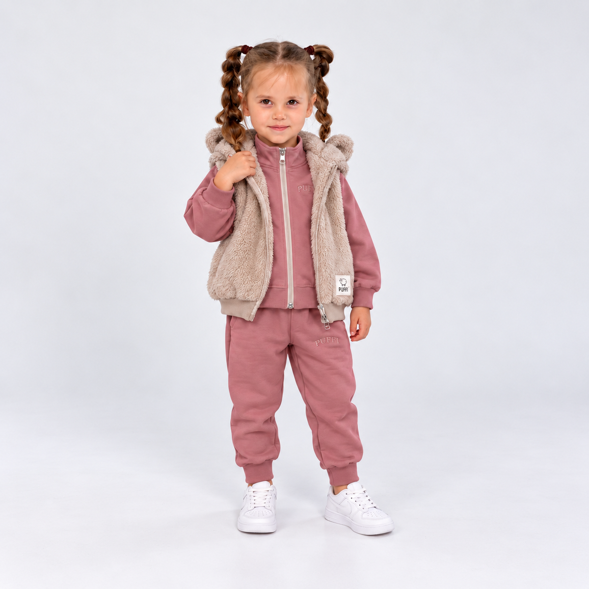 Otroški Brezrokavnik TEDDY LIGHT BEIGE