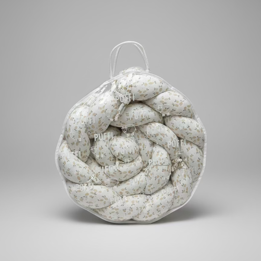 Enojna obroba za otroško posteljo JERSEY LIMONCE