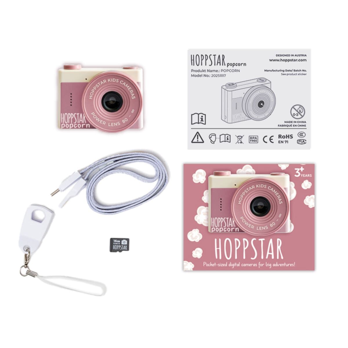 Hoppstar Popcorn Dusk s selfie kamero za otroke