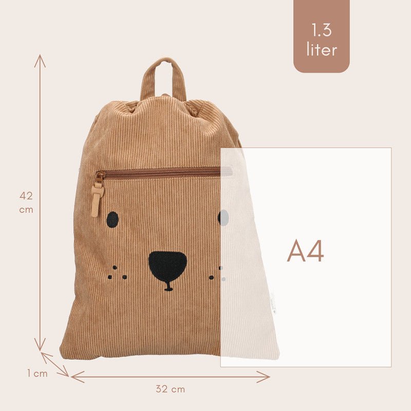 Kidzroom Gym Bag Prague Beary Excited - PUFFI