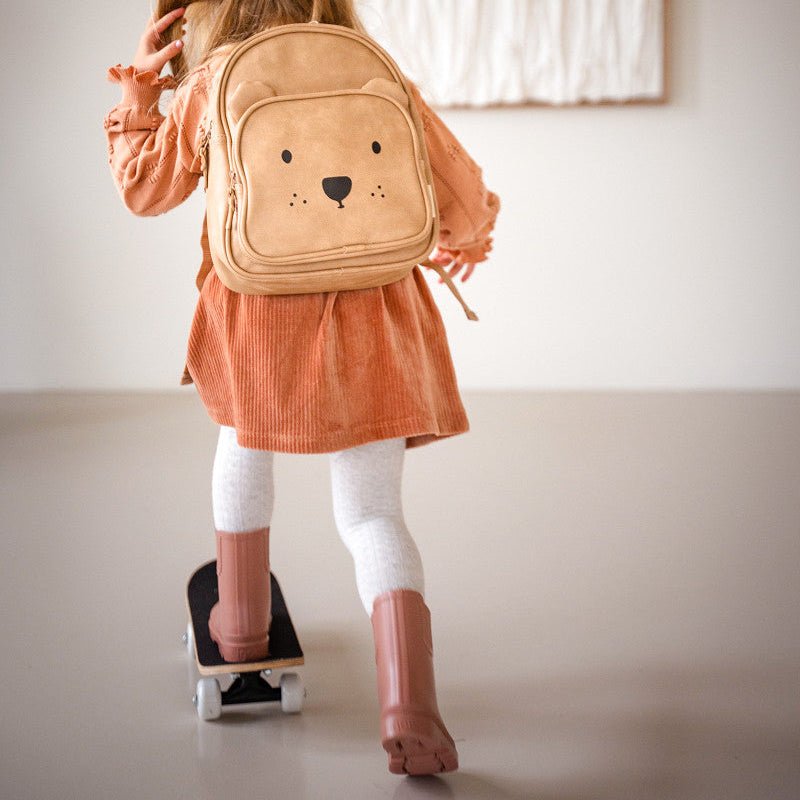 Kidzroom Otroški nahrbtnik Porto Beary Excited Sand - PUFFI