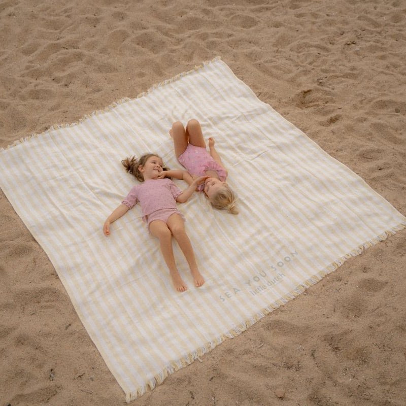 Little Dutch® brisača za plažo Beach Sunny Yellow 200x200 - PUFFI