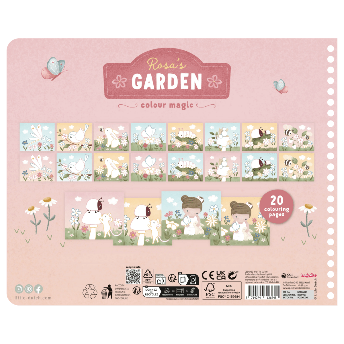 Little Dutch® Čarobna pobarvanka Rosa & Friends - PUFFI