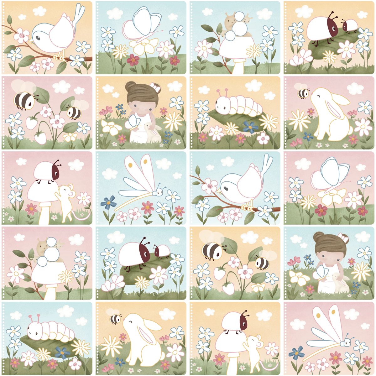 Little Dutch® Čarobna pobarvanka Rosa &amp; Friends