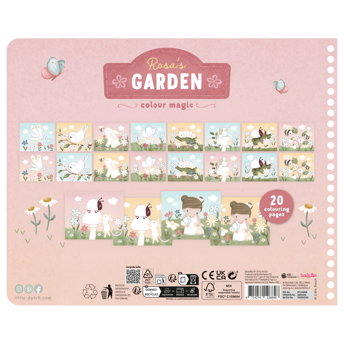Little Dutch® Čarobna pobarvanka Rosa &amp; Friends