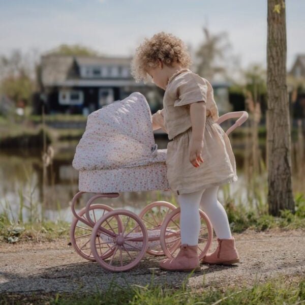 Little Dutch® Klasičen voziček za Punčko Soft Flowers - PUFFI