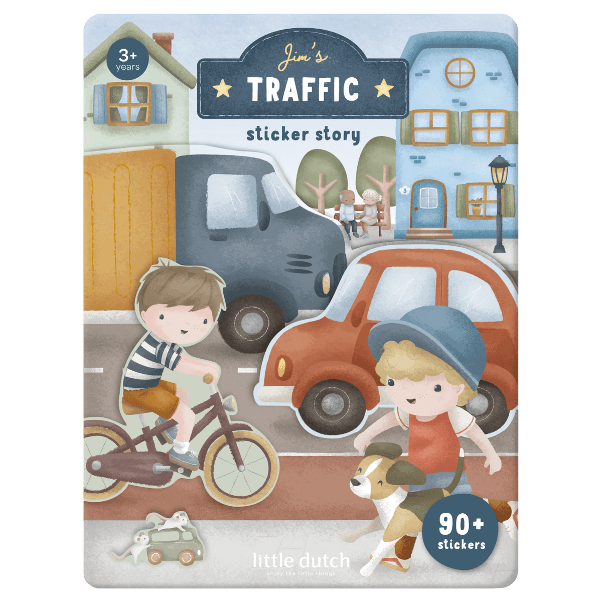 Little Dutch® Knjižica z nalepkami Jim &amp; Friends - PUFFI