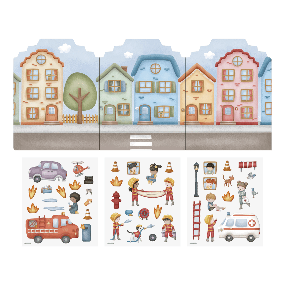 Little Dutch® Knjižica z nalepkami za večkratno uporabo Jim &amp; Friends - PUFFI