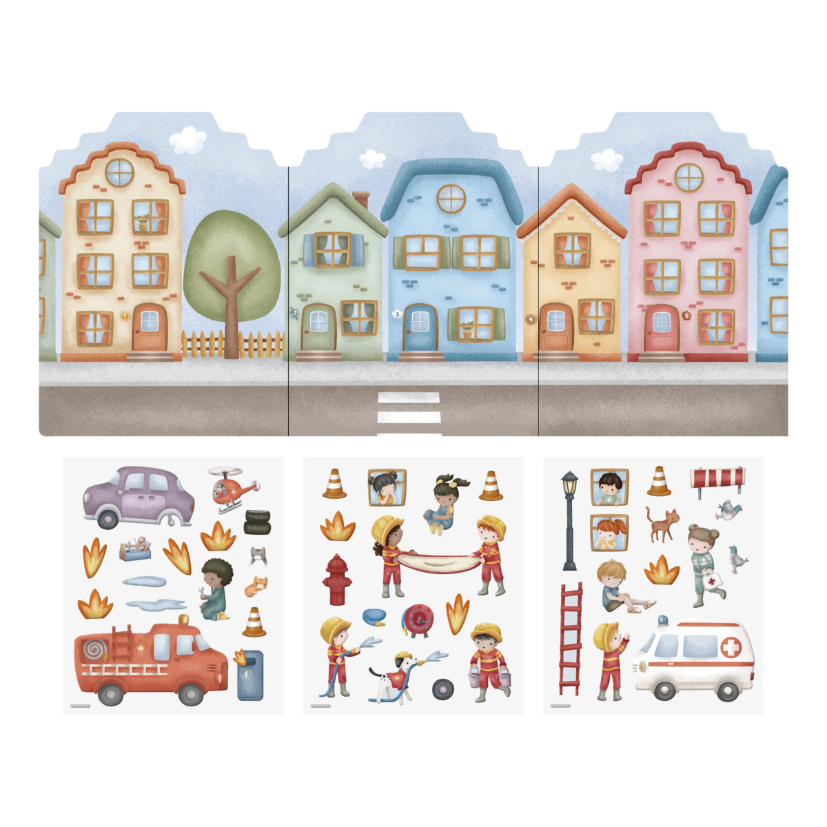 Little Dutch® Knjižica z nalepkami za večkratno uporabo Jim &amp; Friends