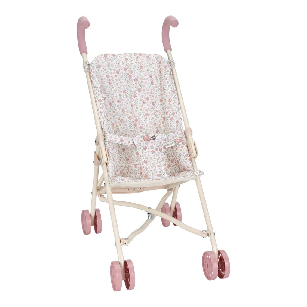 Little Dutch® Kovinski voziček za Punčko Soft Flowers - PUFFI