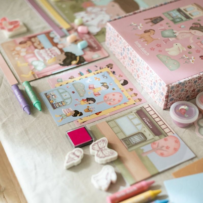 Little Dutch® Kreativna škatla XL Rosa &amp; Friends - PUFFI