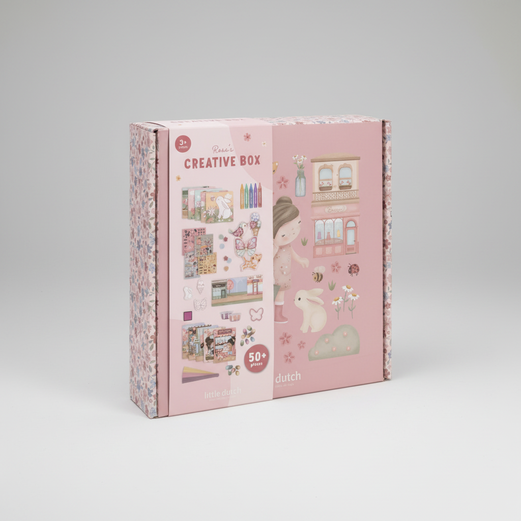 Little Dutch® Kreativna škatla XL Rosa &amp; Friends - PUFFI