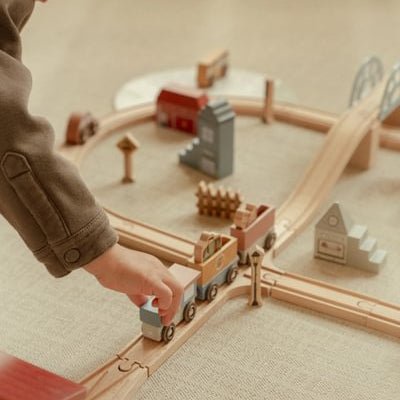 Little Dutch® Lesen železniški komplet XL - PUFFI