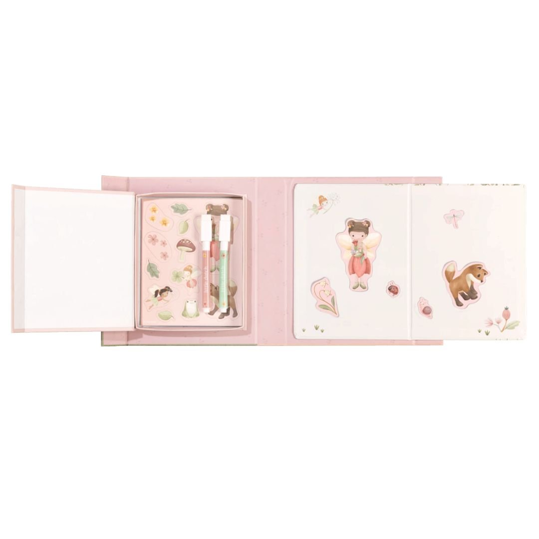 Little Dutch Magnetna knjiga aktivnosti Rosa Fairy Garden - PUFFI