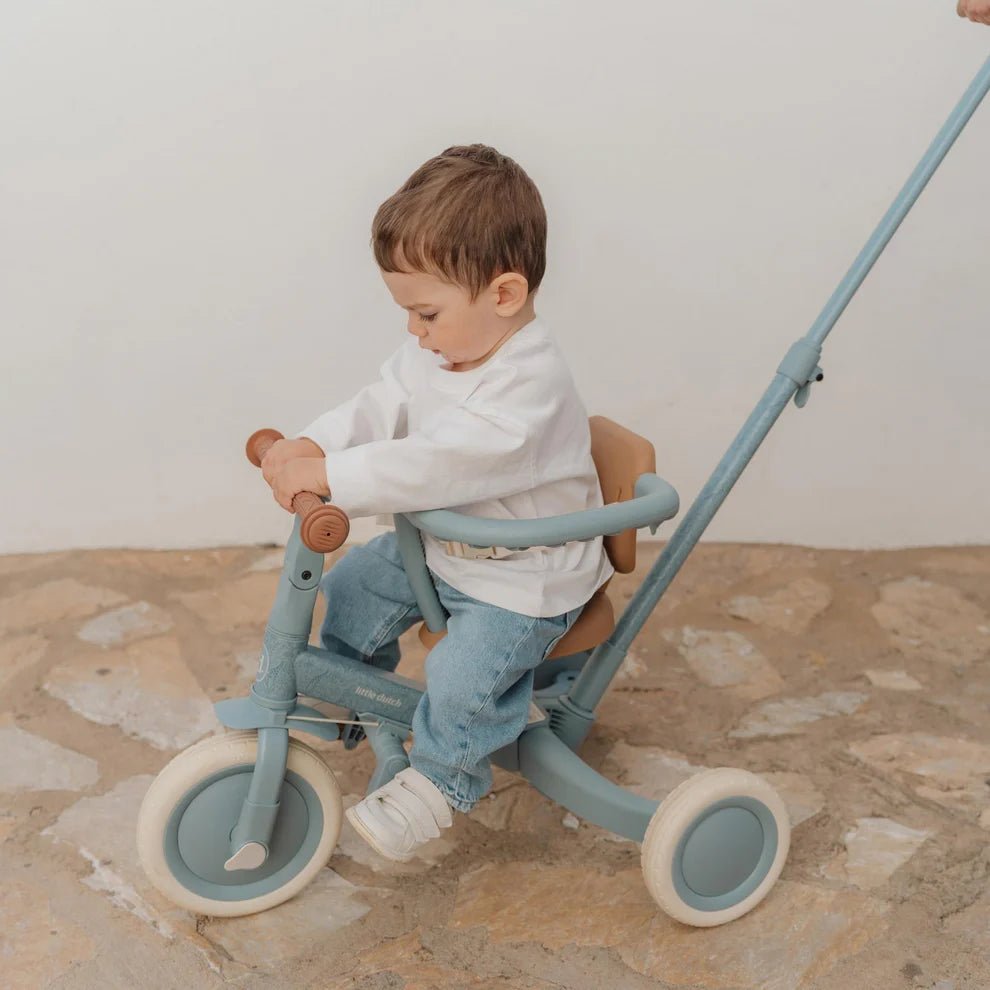 Little Dutch® Otroški tricikel Safari Dreams Blue (4v1) - PUFFI