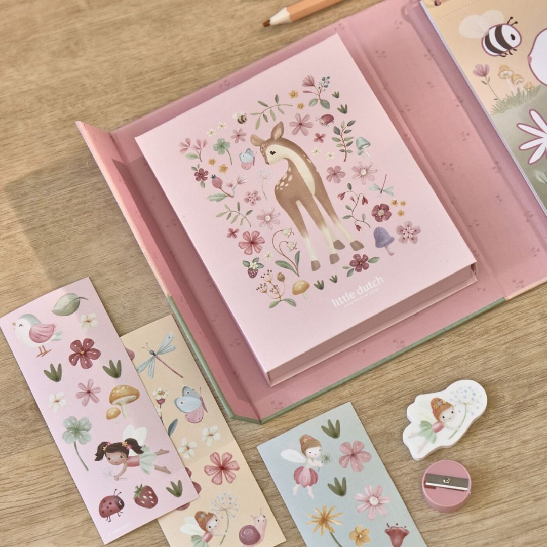 Little Dutch Set za barvanje Rosa Fairy Garden - PUFFI