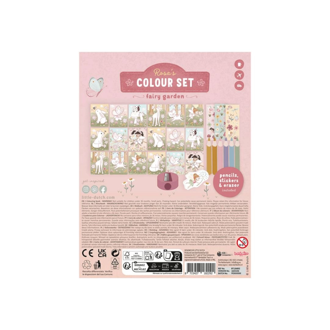Little Dutch Set za barvanje Rosa Fairy Garden - PUFFI