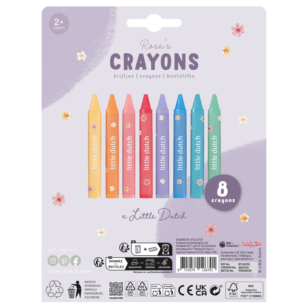 Little Dutch® Voščene barvice - PUFFI