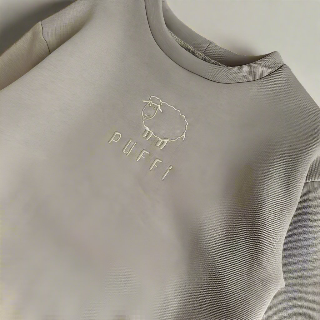 Otroška jopa - Sweatshirt debela BEIGE - PUFFI