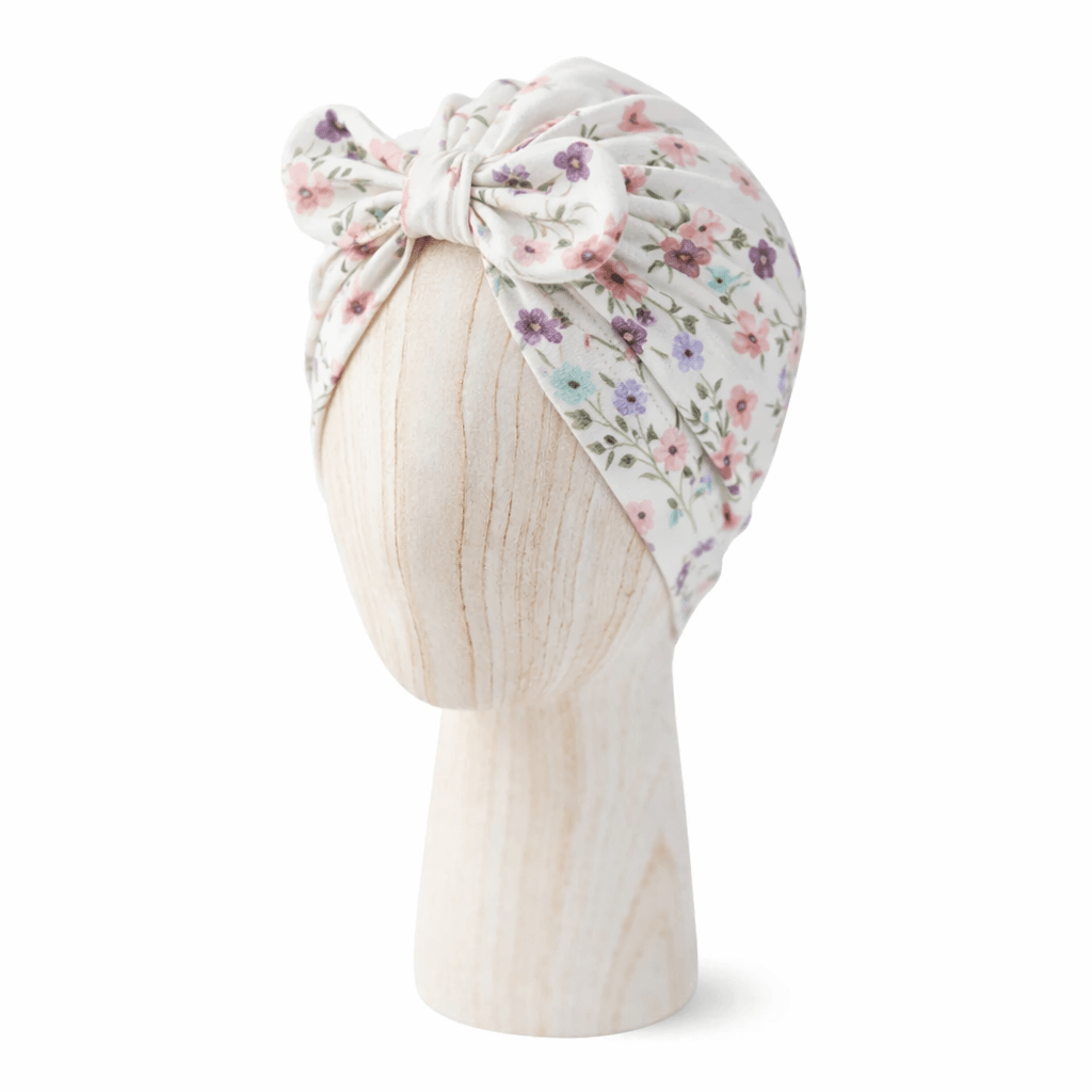 Otroška kapa Turban - BOW Sakura Flower - PUFFI