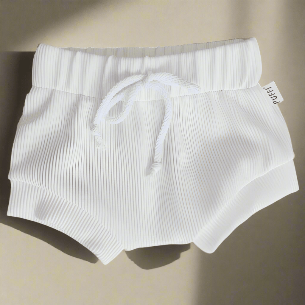 Otroške Kratke Hlače BLOOMERS - BELA - PUFFI