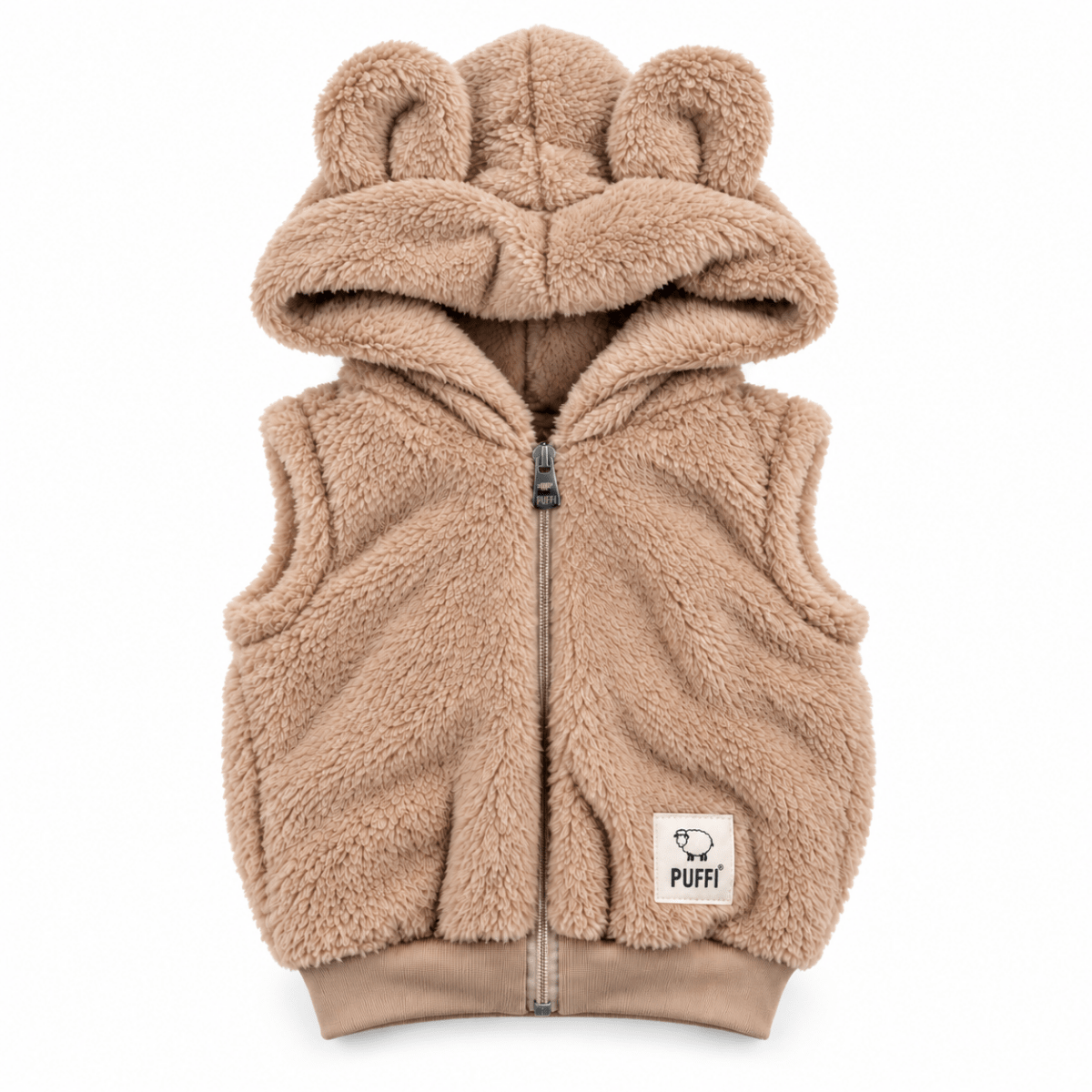 Otroški Brezrokavnik TEDDY LIGHT BEIGE - PUFFI