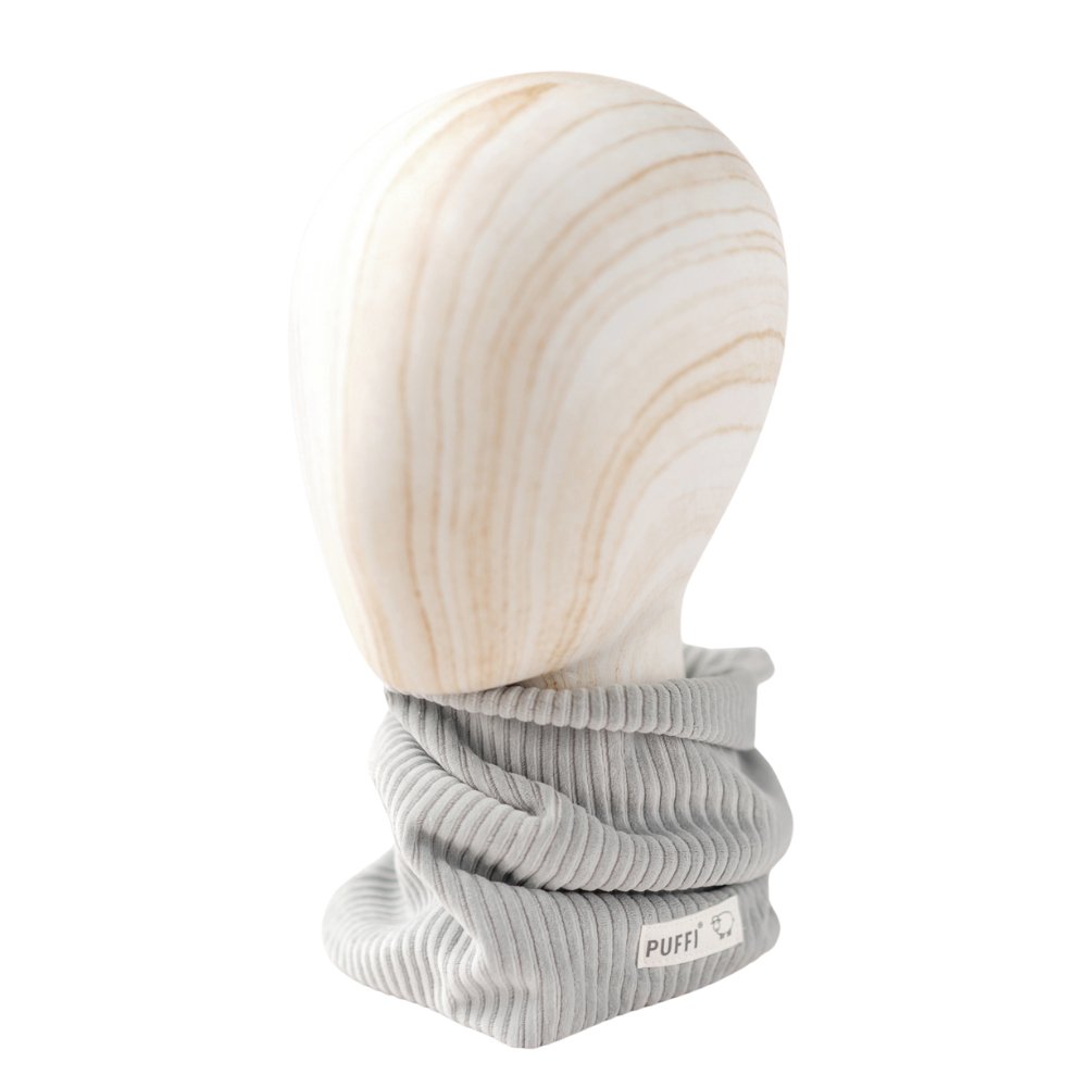 Otroški Šal tubica - ribbed Pliš Mint - PUFFI