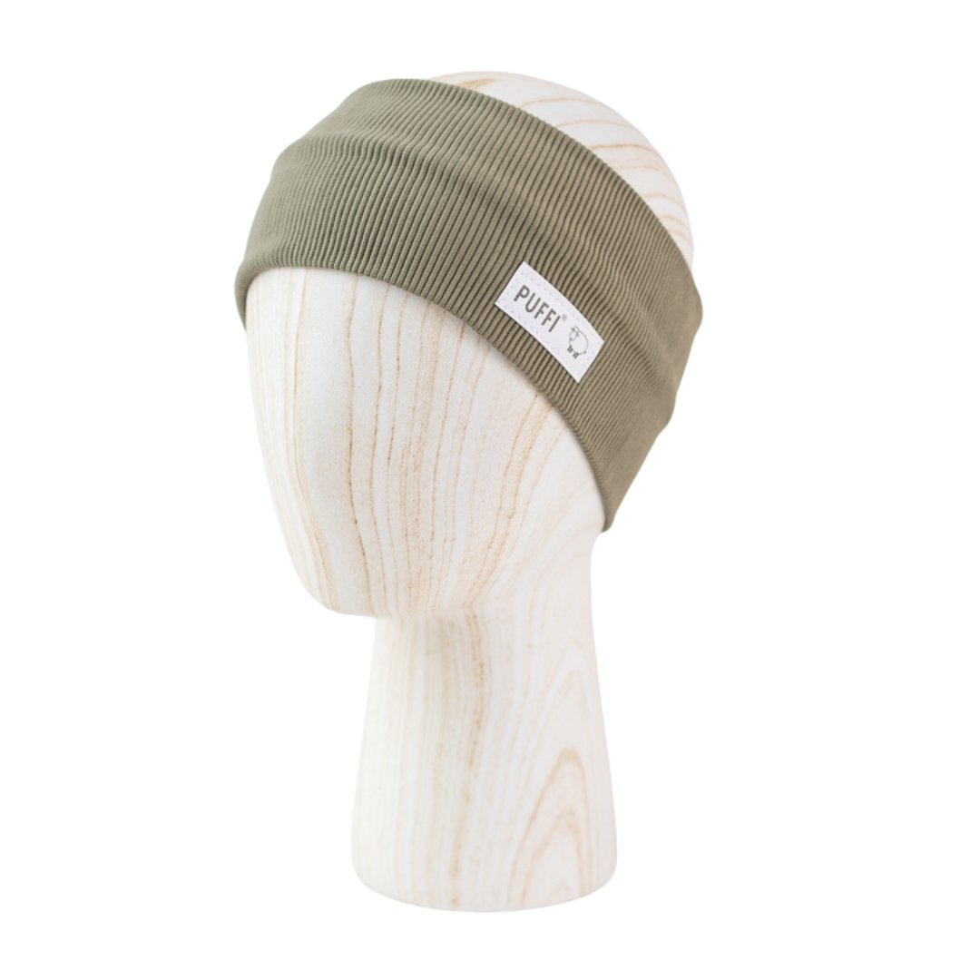 Otroški Trak ribbed OLIVNO ZELENA - PUFFI