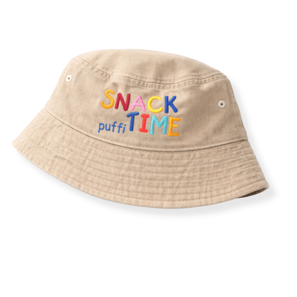 Puffi otroška bucket kapa Snack Time – UPF50+ zaščita | bež - PUFFI