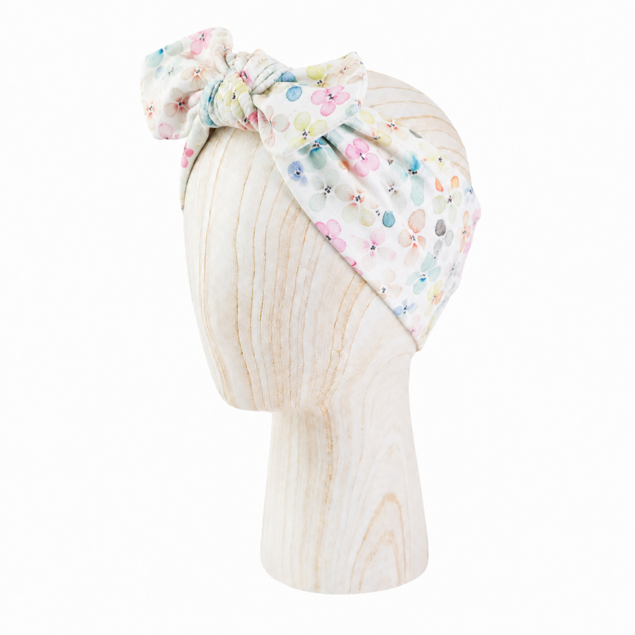 Kids' headband WITH BOW 2in1, ribbed, OLIVE GREEN