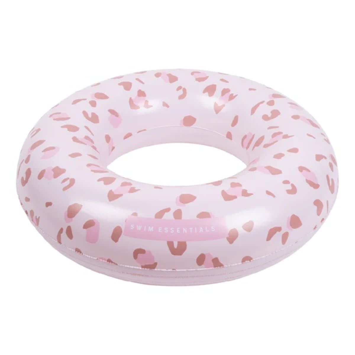 Swim Essentials Napihljiv plavalni obroč 90cm, Old Pink Leopard - PUFFI