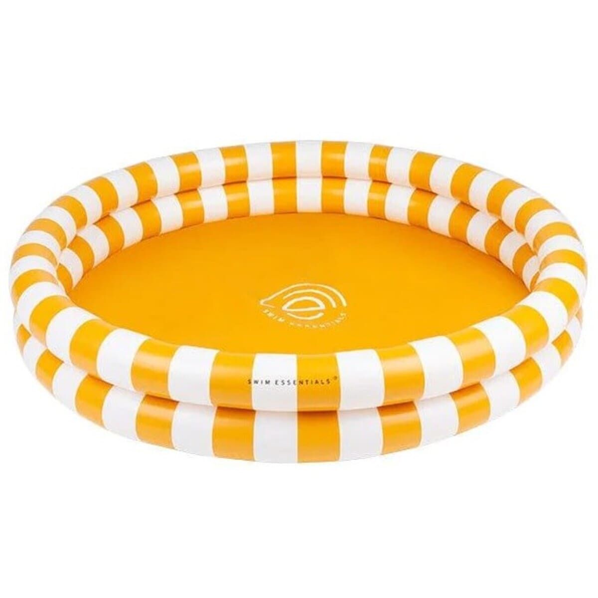 Swim Essentials Otroški bazen 100cm, Yellow White Striped - PUFFI