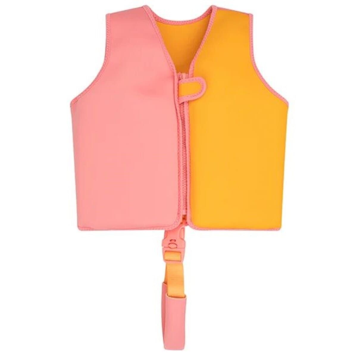 Swim Essentials Otroški plavalni jopič za učenje plavanja, Orange Pink - PUFFI