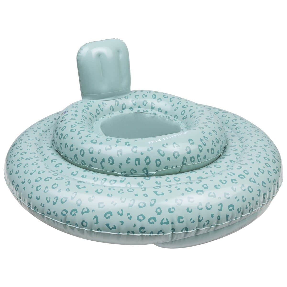 Swim Essentials Otroški plavalni obroč s hlačkami, Green Panther Print - PUFFI