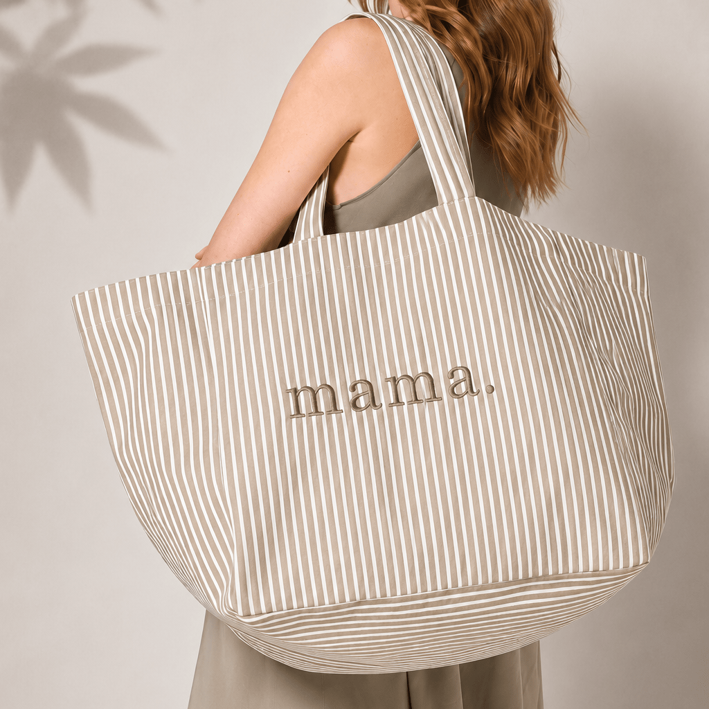 The Title Tote bag - Beige - PUFFI