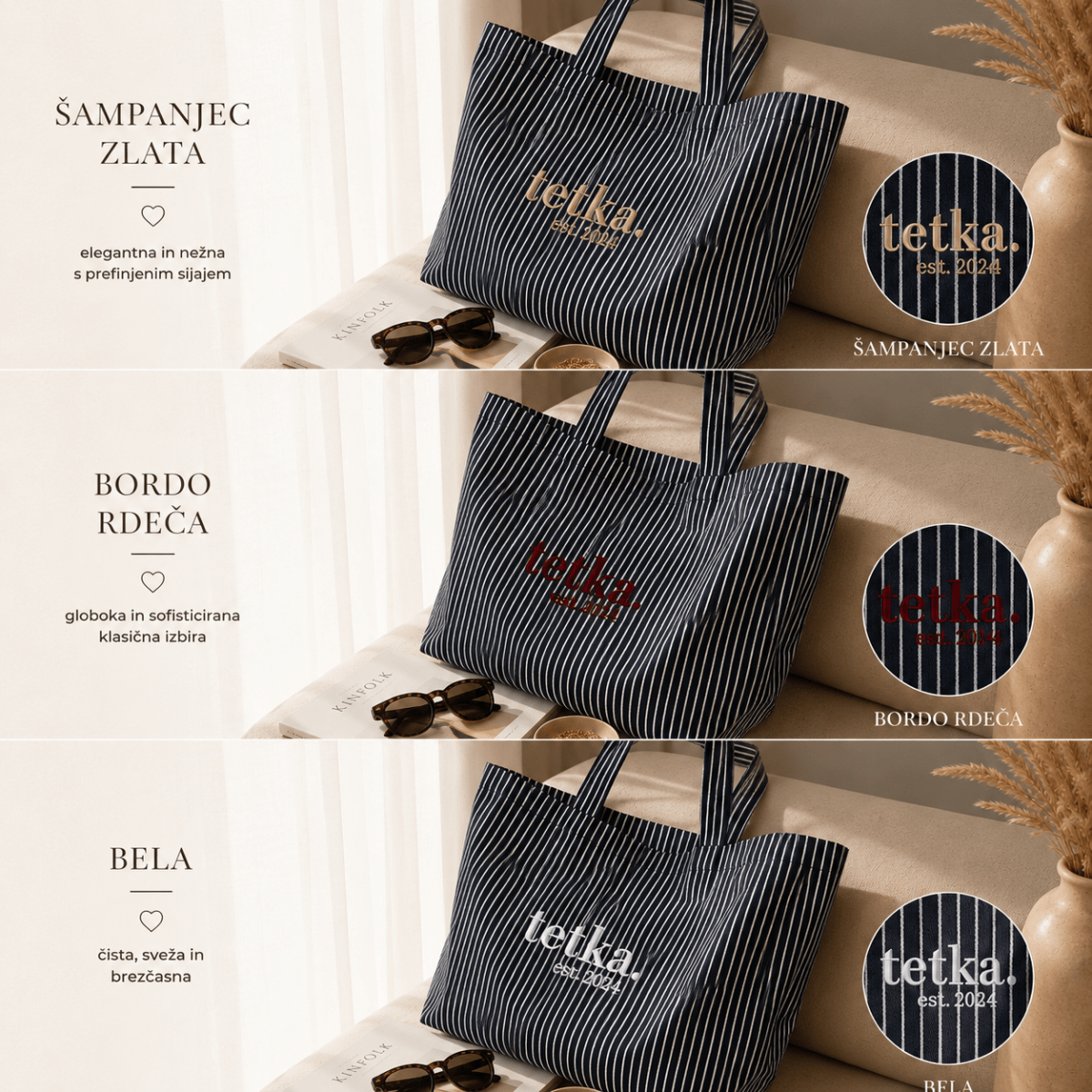 The Title Tote bag - Navy - PUFFI