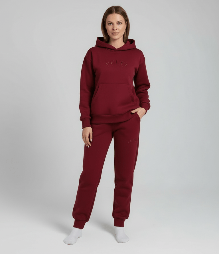 Ženska jopa COZY - Bordo Rdeča - PUFFI